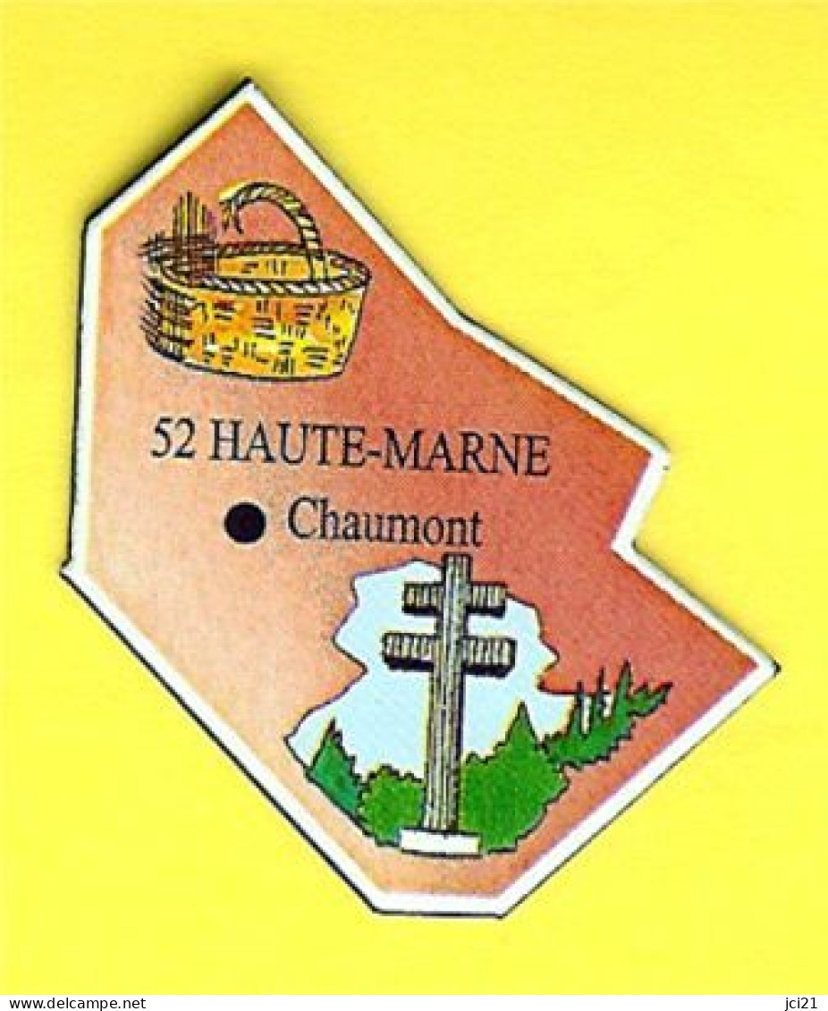 MAGNET 52 HAUTE - MARNE ANCIENNE COLLECTION 1990 ( LE GAULOIS ) CROIX DE LORRAINE PANIER OSIER_DMA6 - Magnets