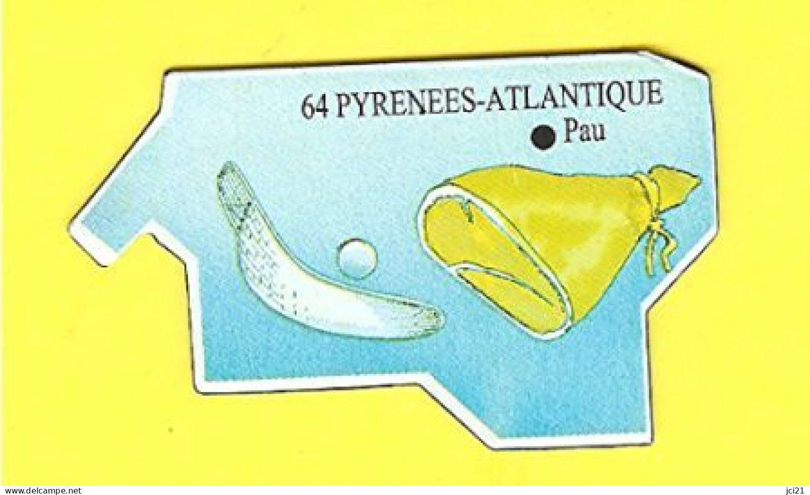 MAGNET 64 - PYRENEES - ATLANTIQUE ( CHISTERA JAMBON PELOTE BASQUE )_DMA12 - Magnets