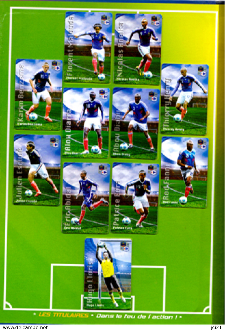 Football - Coffret Collection Equipe De France 2010 (1 Magnet Offert : William Gallas) _Dma18a,b Et C - Trading Cards