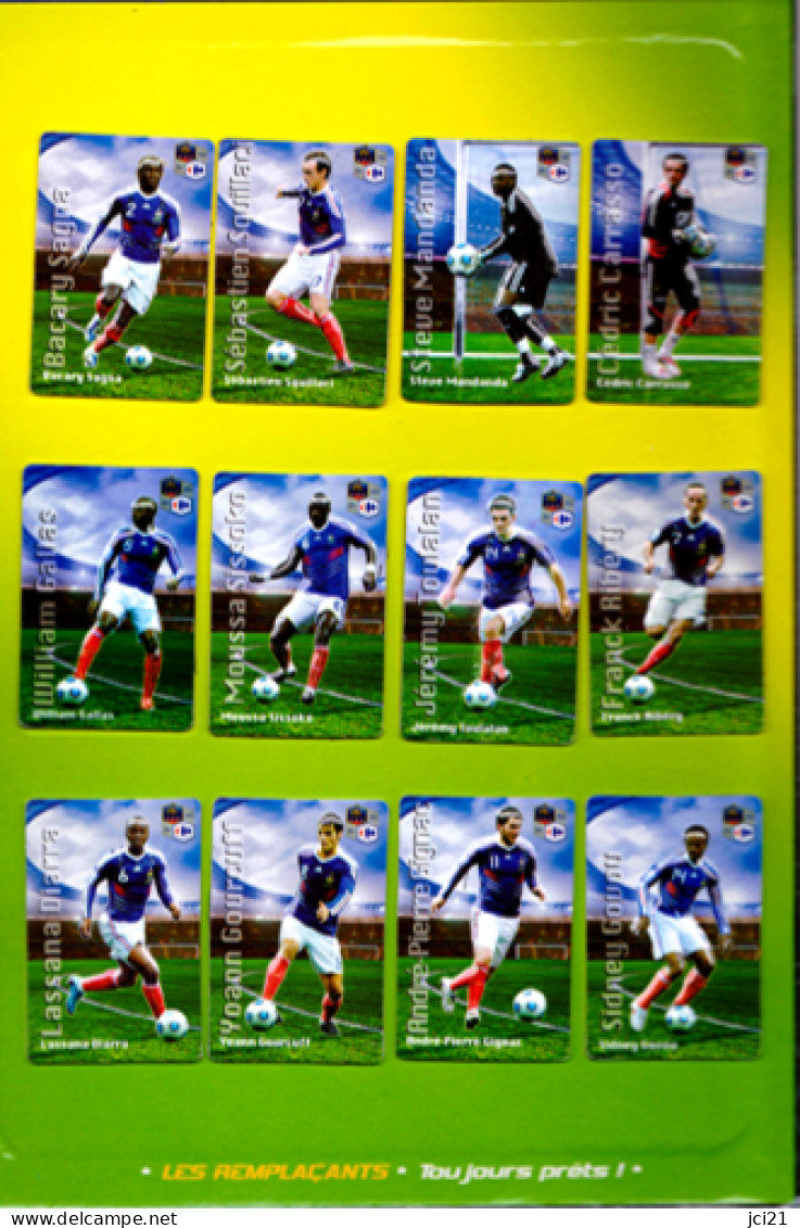 Football - Coffret Collection Equipe De France 2010 (1 Magnet Offert : William Gallas) _Dma18a,b Et C - Trading-Karten