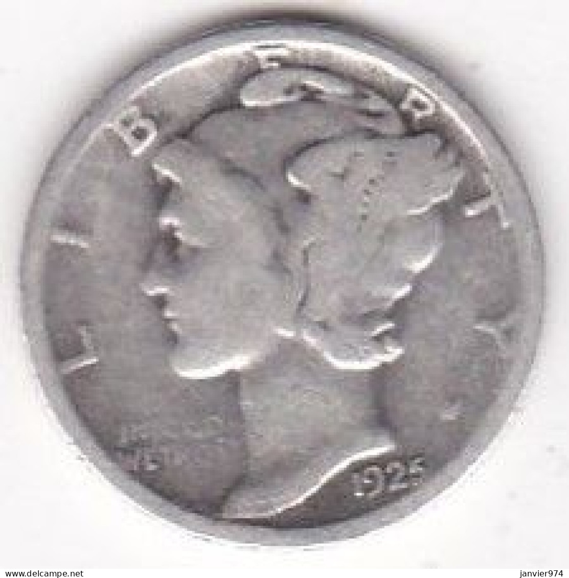 Etats-Unis. One Dime 1925, Mercury, En Argent - 1916-1945: Mercury (Mercurio)