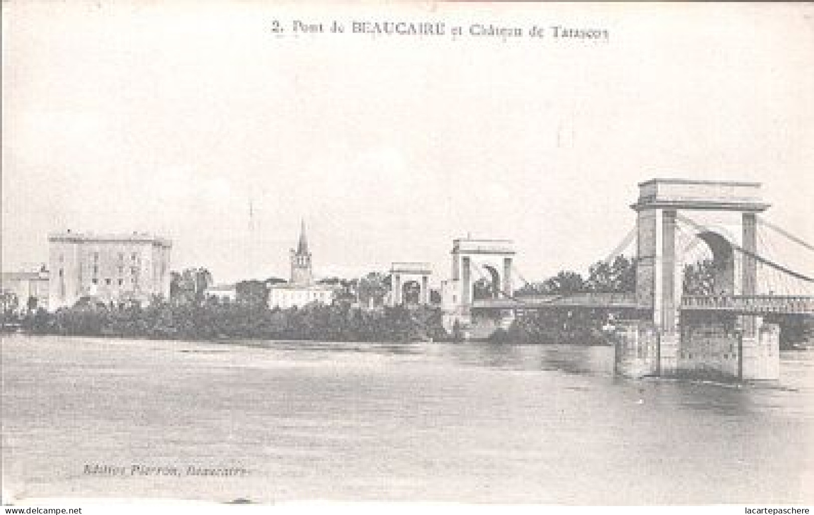 X923 GARD BEAUCAIRE PONT ET CHATEAU DE TARASCON - Beaucaire