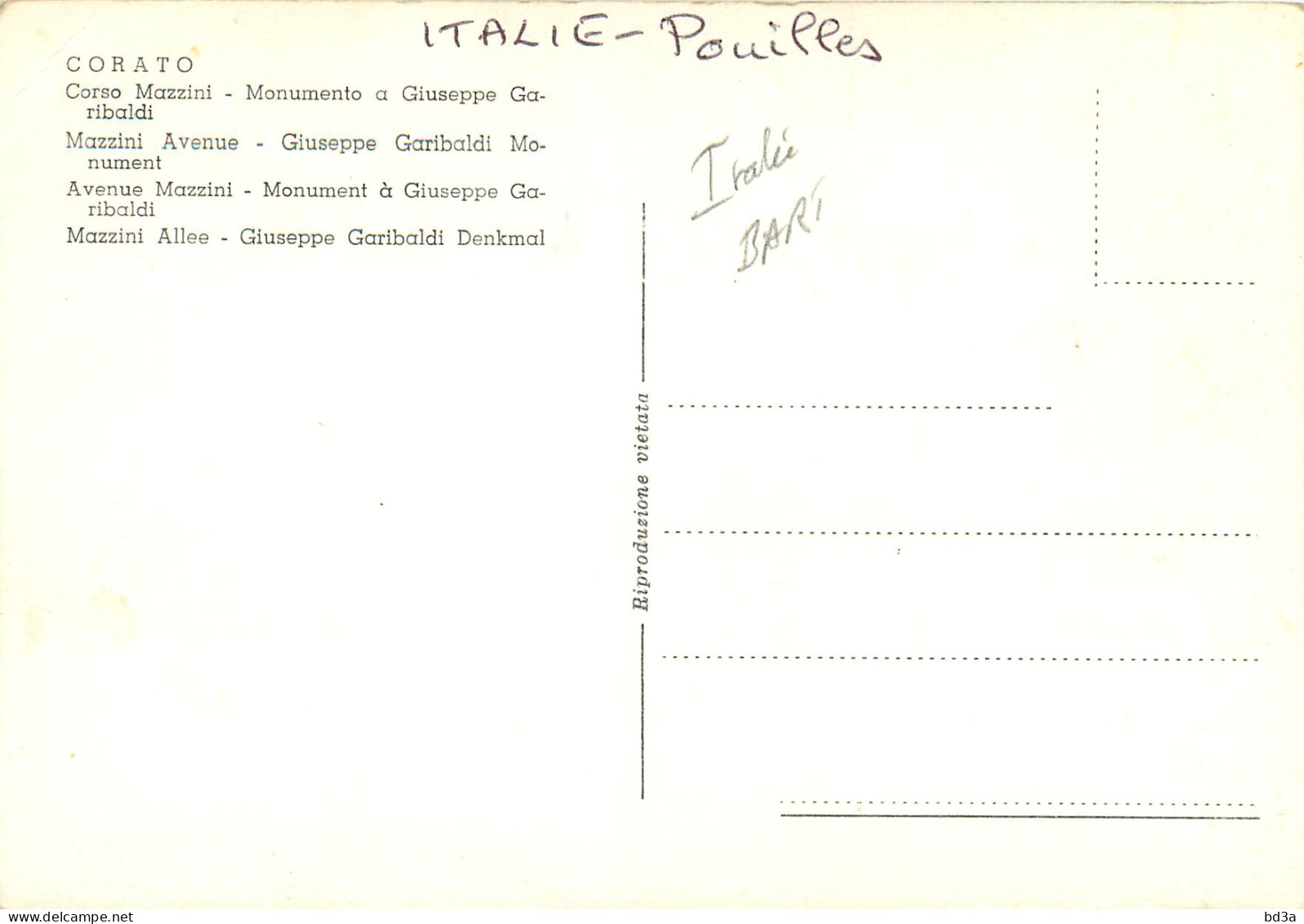 CORATO CORSO MAZZINI - Altri & Non Classificati