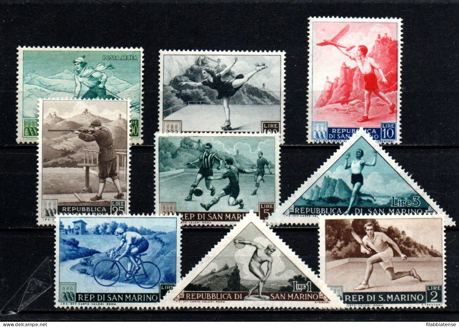 1953 - San Marino 391/98 + PA 111 Sport   ++++++ - Unused Stamps