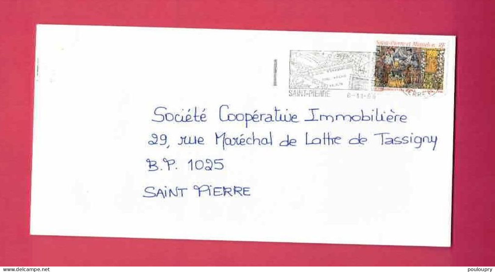 Lettre De 1996 Pour Saint-Pierre - YT N° 613 - Tonnelier - Flamme " Les Timbres De Nos îles " - Lettres & Documents