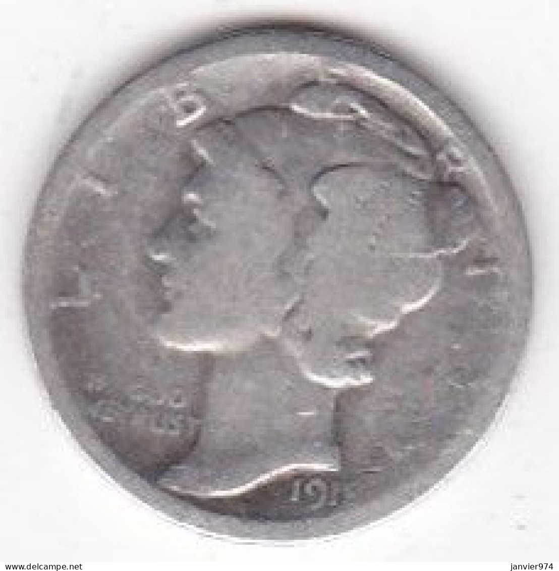 Etats-Unis. One Dime 1918, Mercury, En Argent - 1916-1945: Mercury (kwik)