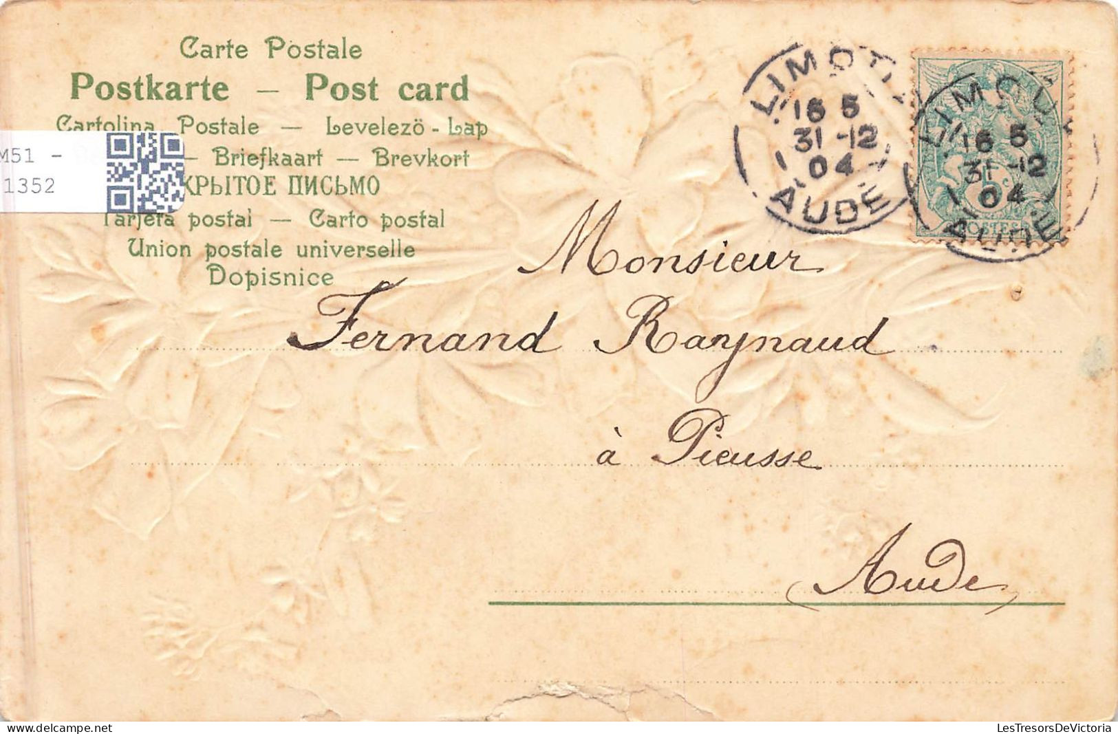 FETES ET VOEUX - Vœux - Souhaits Charmants  - Un Bouquet D Fleurs - Colorisé - Carte Postale Ancienne - Neujahr