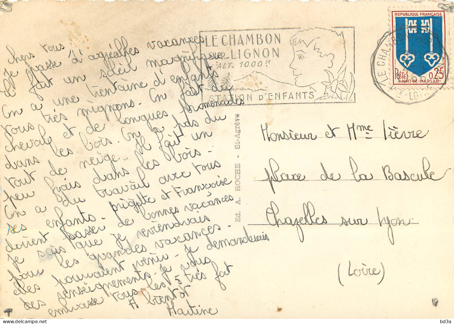 43 SOUVENIR DU CHAMBON SUR LIGNON 1966 - Le Chambon-sur-Lignon