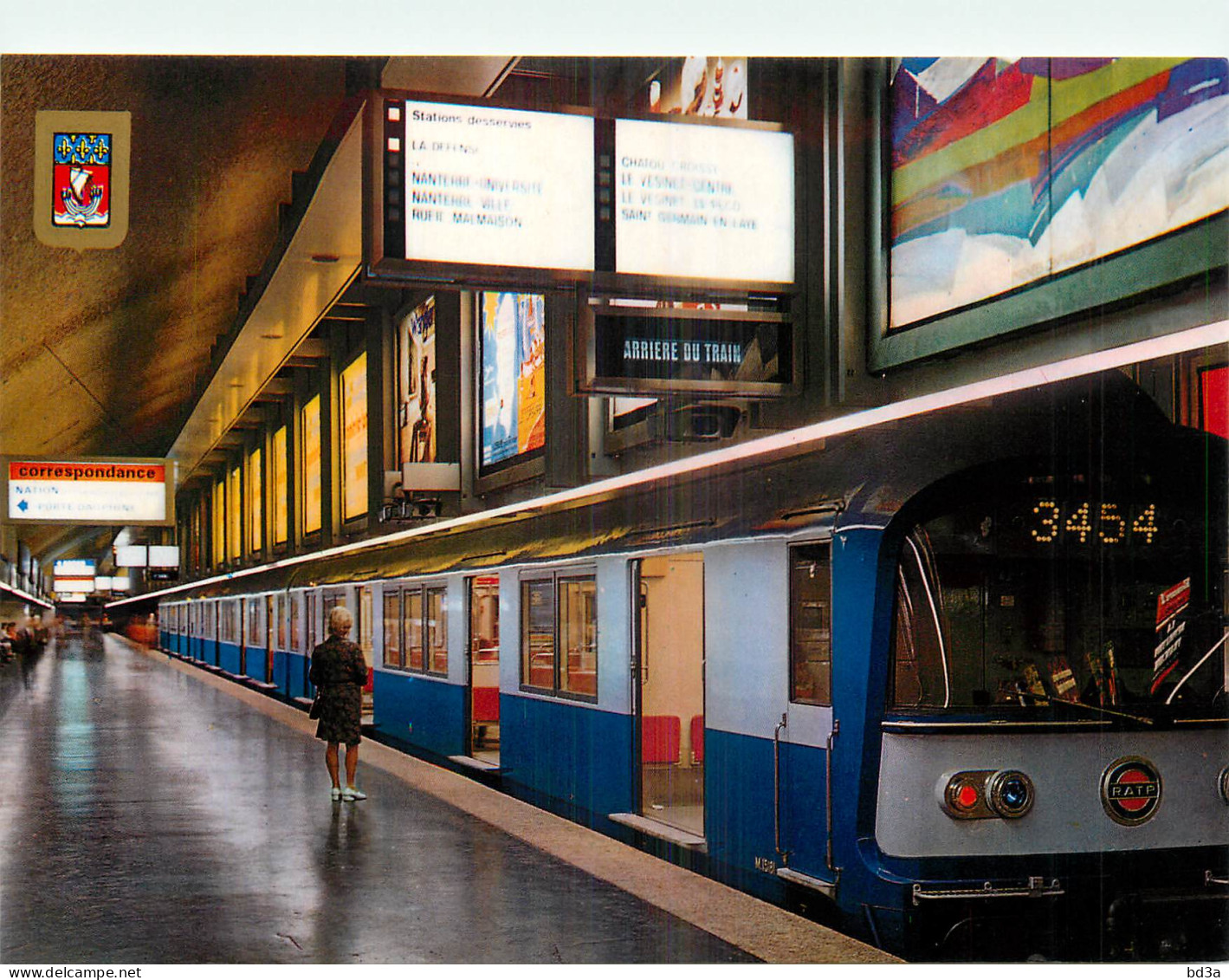 PARIS METRO LIGNE ST GERMAIN EN LAYE - Estaciones Con Trenes