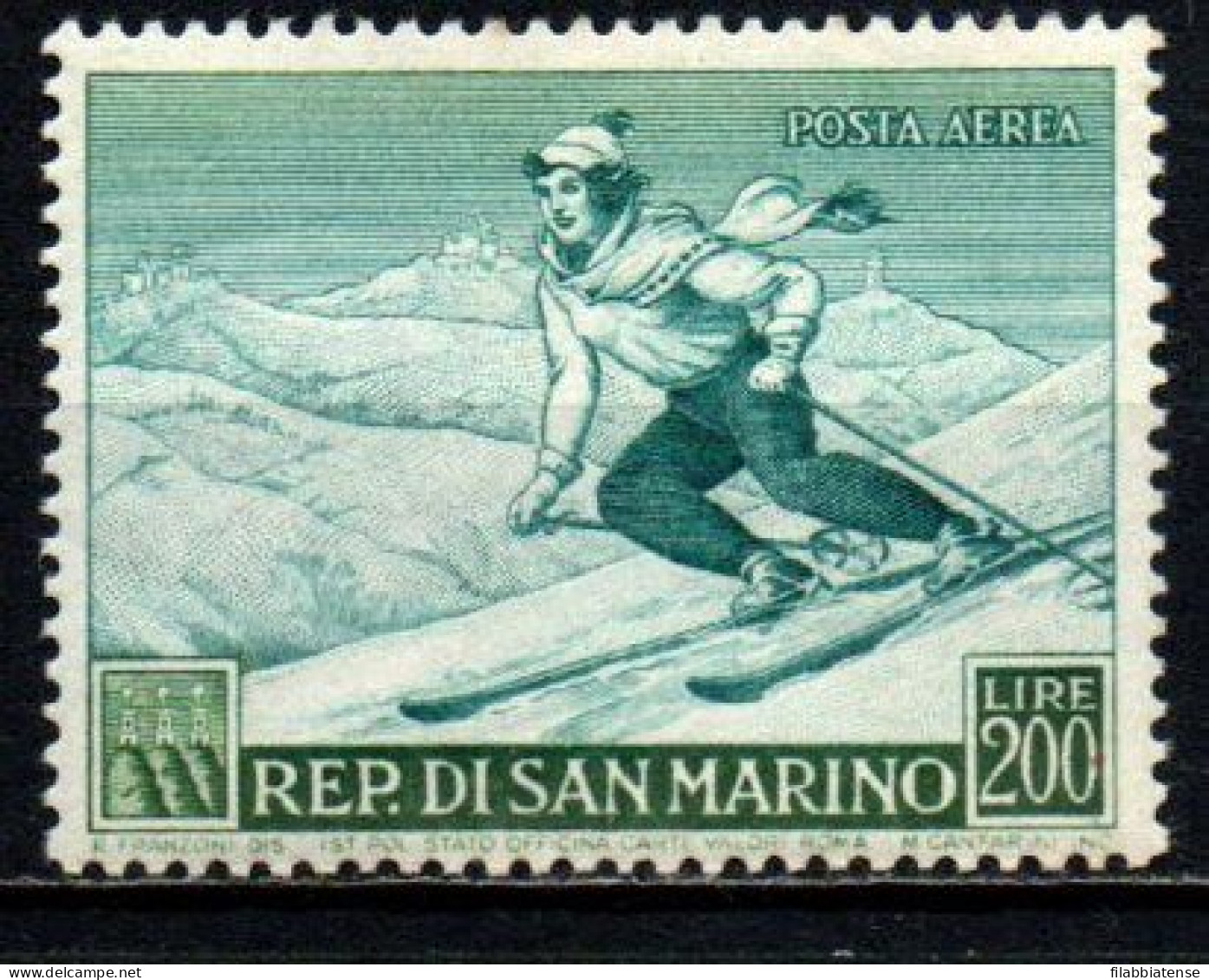 1953 - San Marino PA 111 Sport - Sciatrice   ++++++ - Ungebraucht