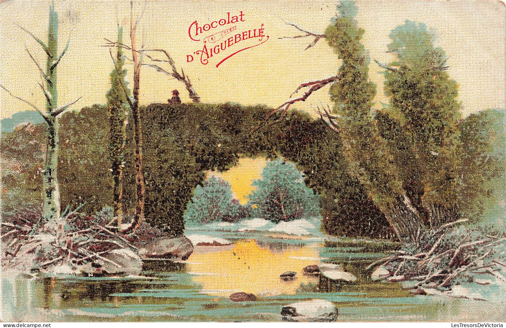 PUBLICITE - Chocolat D'Aiguebellé - Colorisé - Carte Postale Ancienne - Werbepostkarten