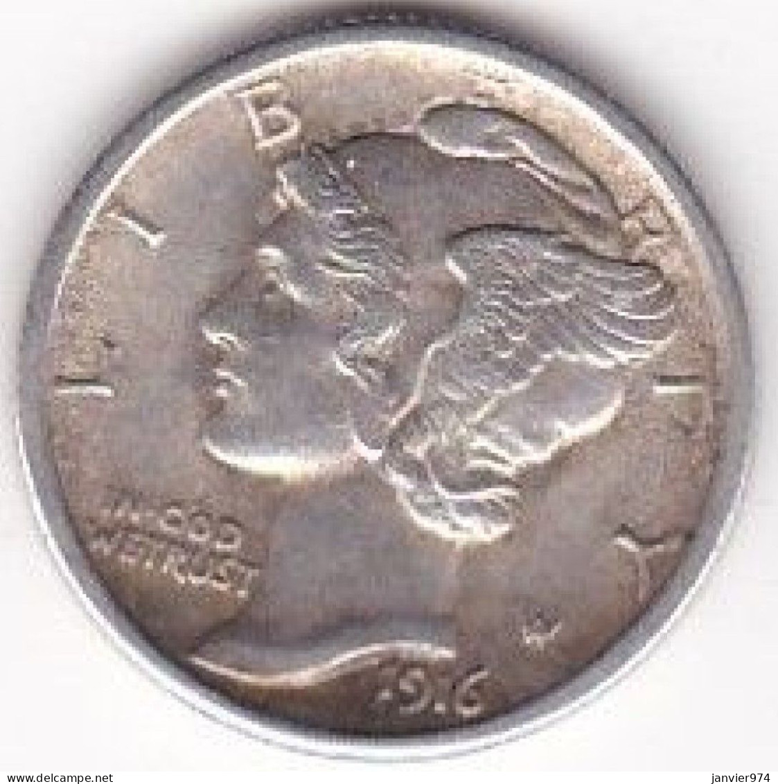 Etats-Unis. One Dime 1916, Mercury, En Argent, UNC - 1916-1945: Mercury (kwik)