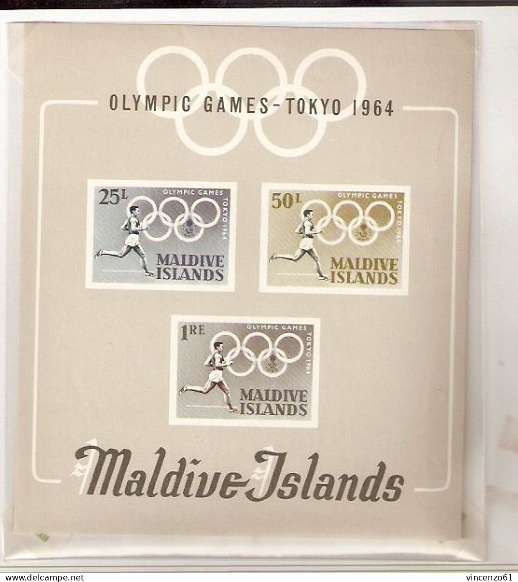 MALDIVE COMPLETE SERIE TOKIO 1964 OLIMPIC GAME - Summer 1964: Tokyo