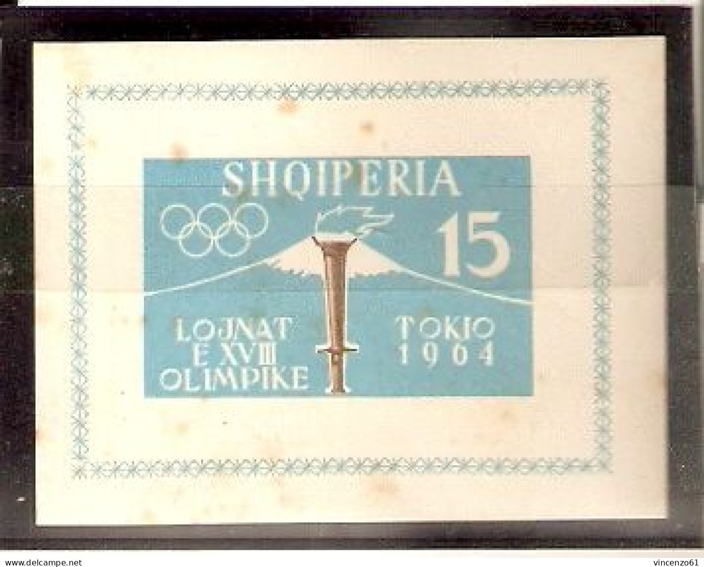 SHQIPERIA TOKIO 1964 OLIMPIC GAME UNPERFORATED - Verano 1964: Tokio