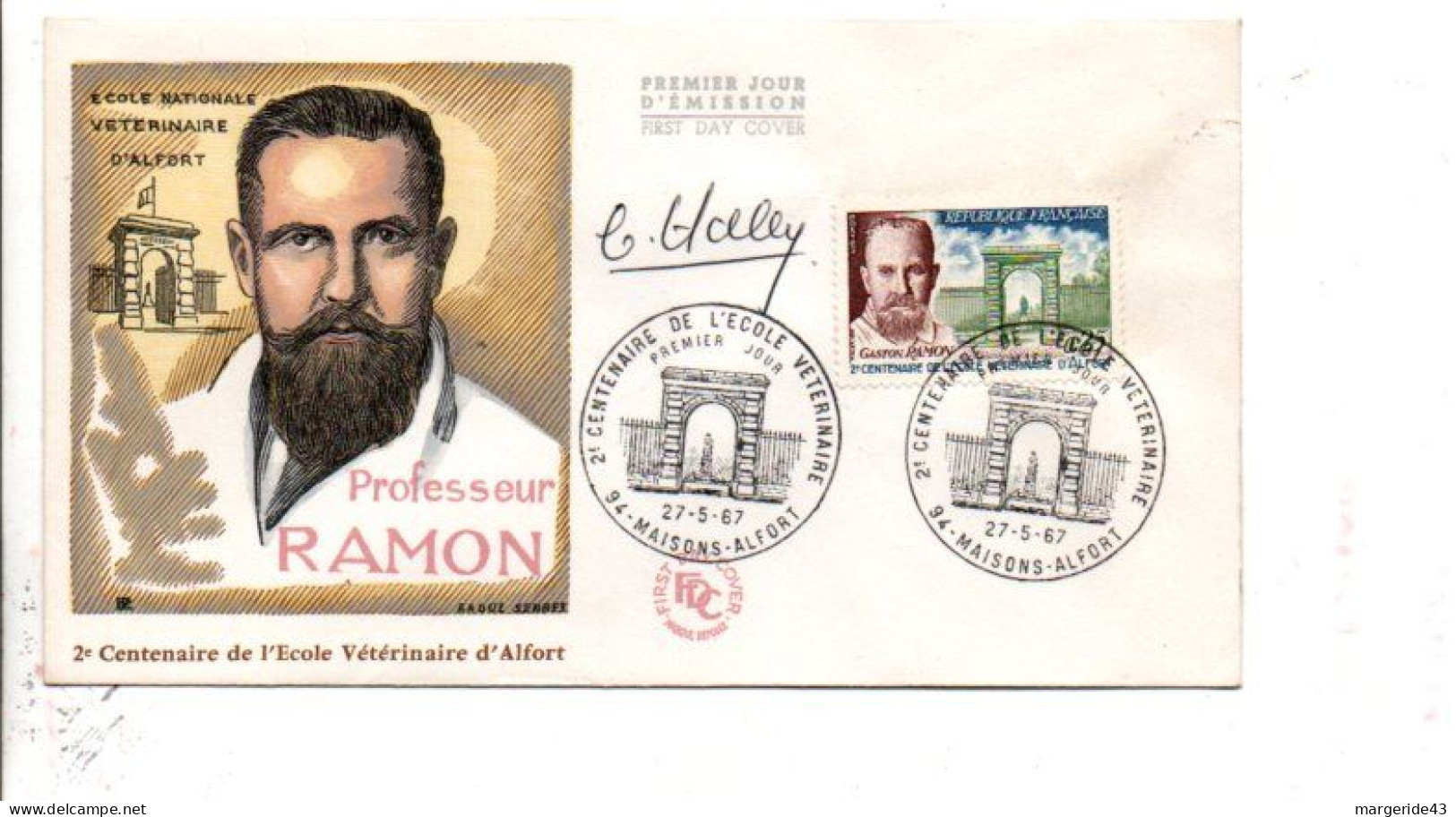 FDC PROFESSEUR RAMON SIGNE PAR LE GRAVEUR 1967 - Ohne Zuordnung