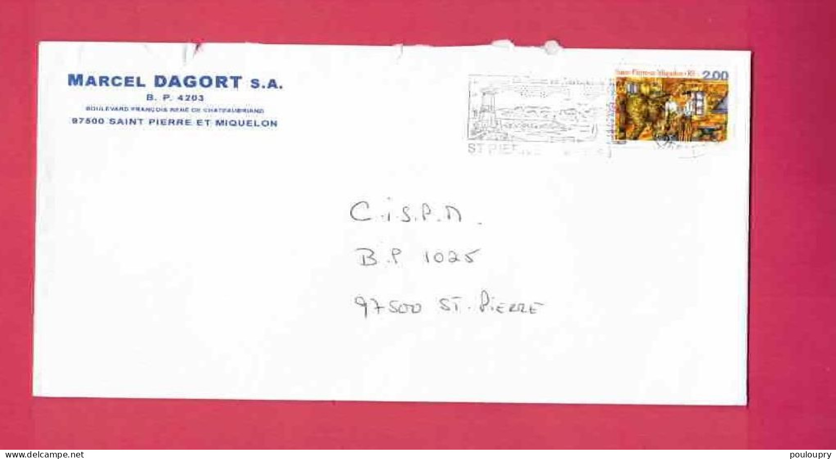 Lettre De 1999 Pour Saint-Pierre - YT N° 690 - Maréchal-Ferrant - Brieven En Documenten