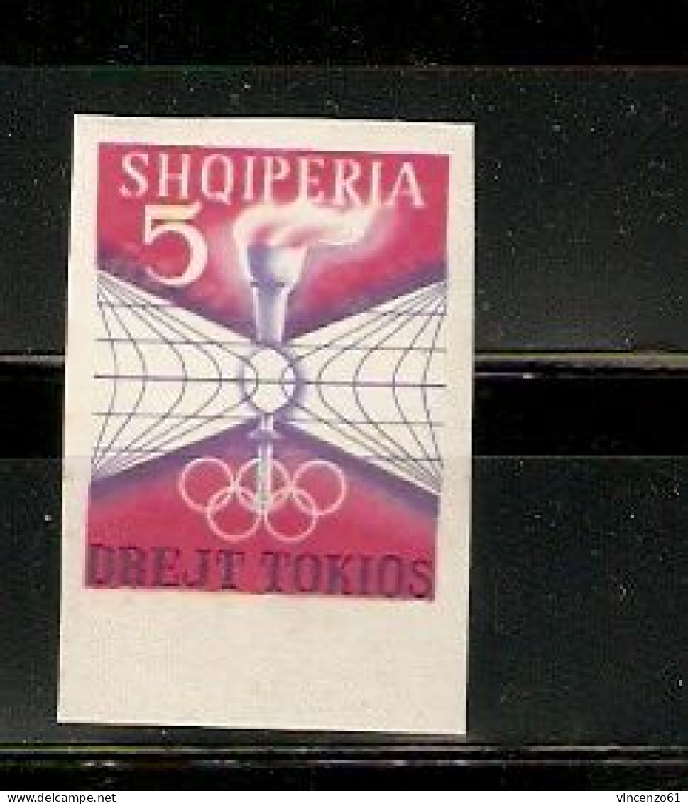 SHQIPERIA  TOKIO 1964 OLIMPIC GAMES UNPERFORATED - Verano 1964: Tokio