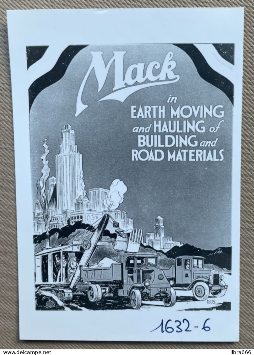 MACK - 1935 - 15 X 10 Cm. (REPRO PHOTO ! Zie Beschrijving, Voir Description, See Description) ! - Automobiles