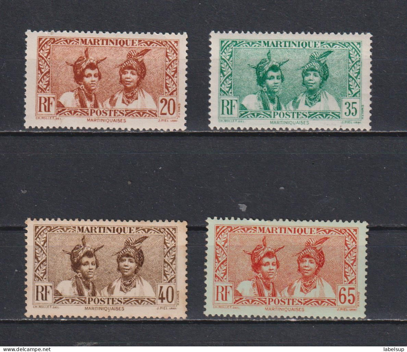 Timbres Neufs* De Martinique De 1933 Martiniquaises MH - Neufs