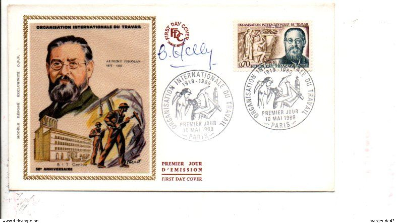 FDC O I T  SIGNE PAR LE GRAVEUR 1969 - Ohne Zuordnung