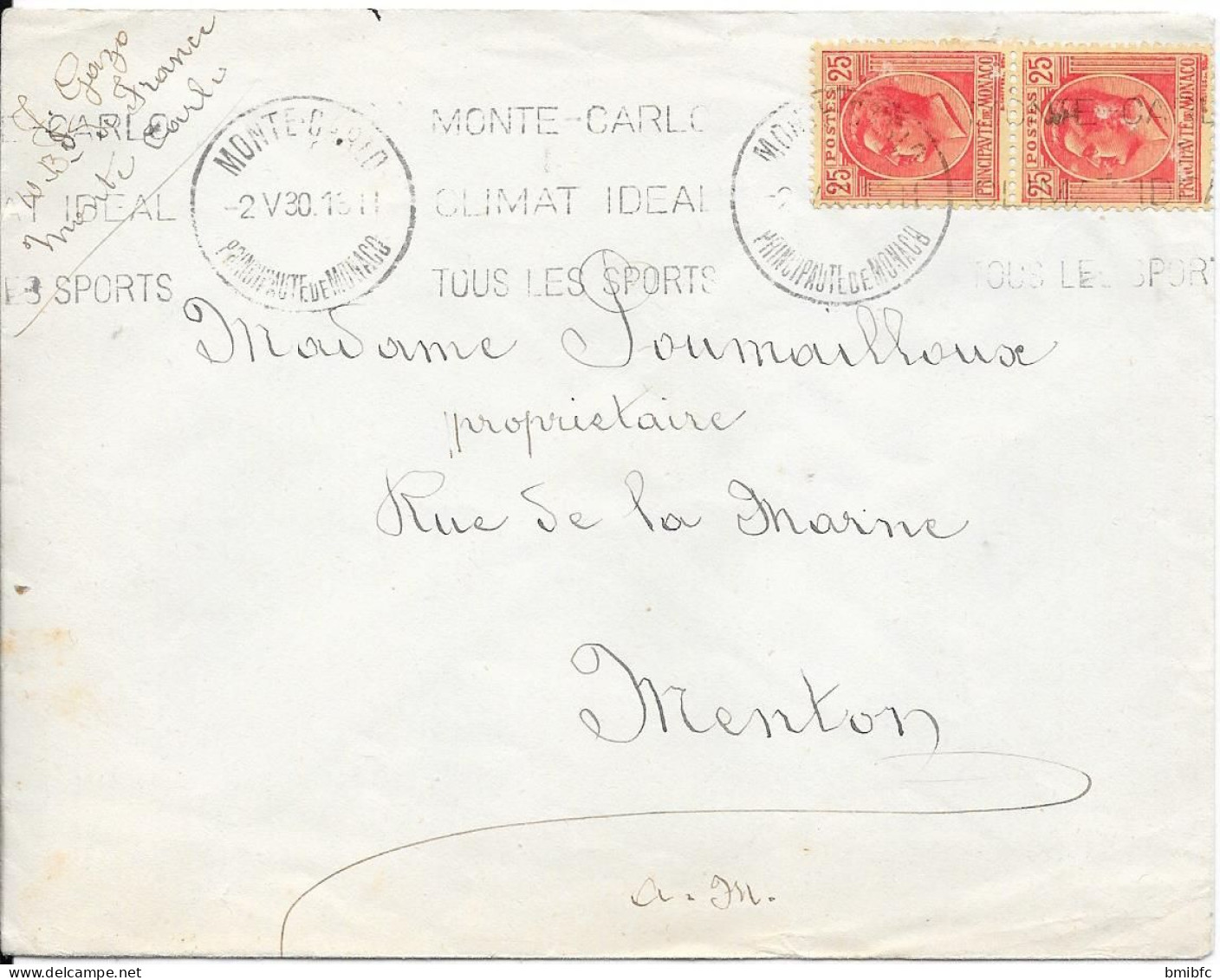 Sur Lettre 1930 - Storia Postale