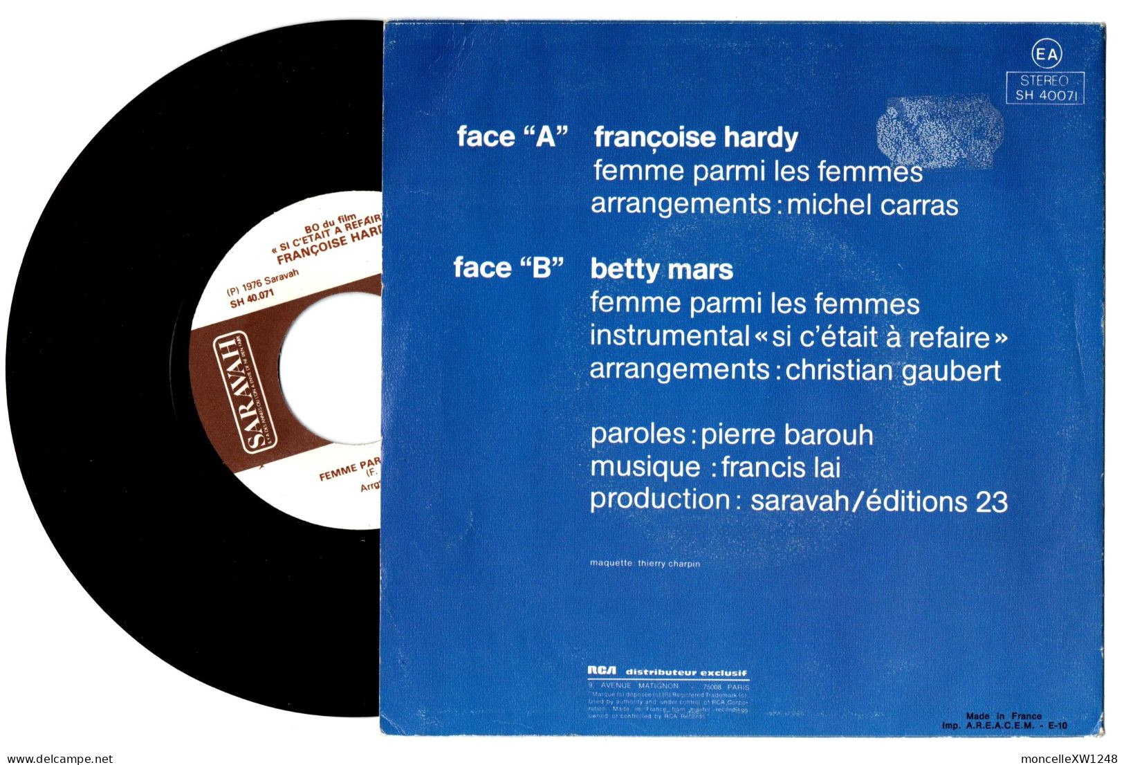 Françoise Hardy - 45 T SP Femme Parmi Les Femmes (1976) - Collectors