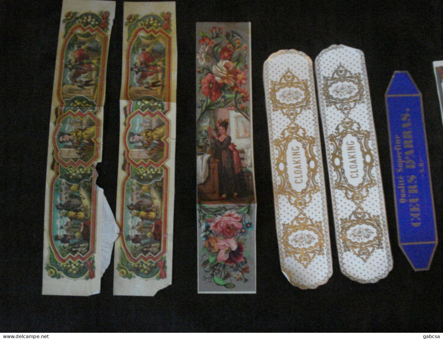 8 Old Litho, Some Embossed With Beautiful Graphics Spanish Lady, Station, Roses Etc. - Collections