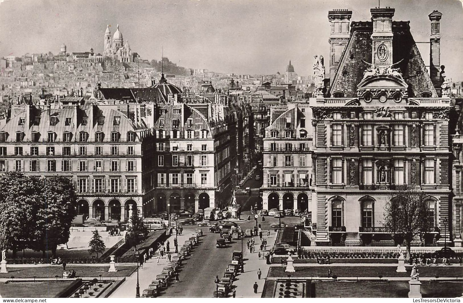 FRANCE - Paris - Vue Sur La Place Des Pyramides Et La Butte Montmartre - Animé - Carte Postale Ancienne - Piazze