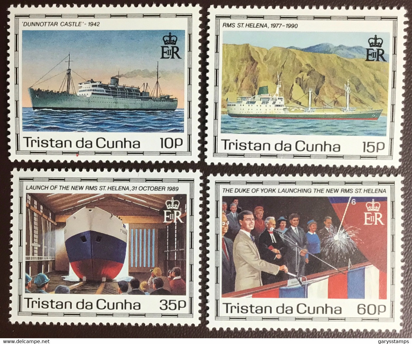 Tristan Da Cunha 1990 Maiden Voyage Of St Helena MNH - Tristan Da Cunha