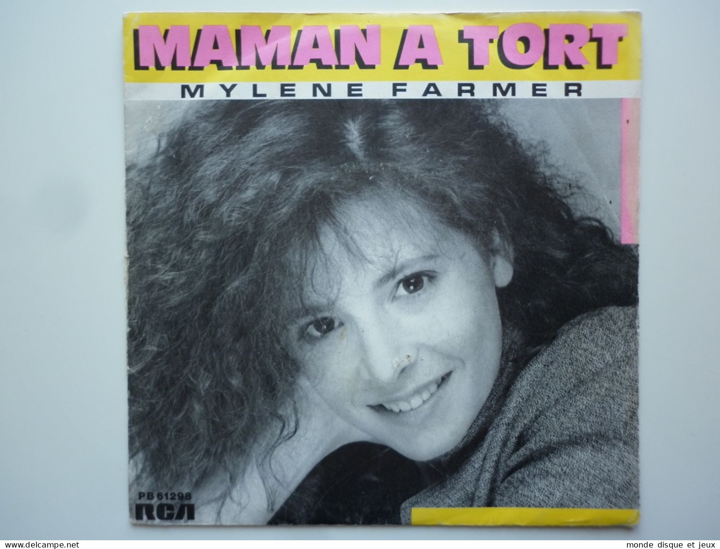 Mylene Farmer 45Tours Vinyle Maman A Tort Pochette Couleur - Andere - Franstalig