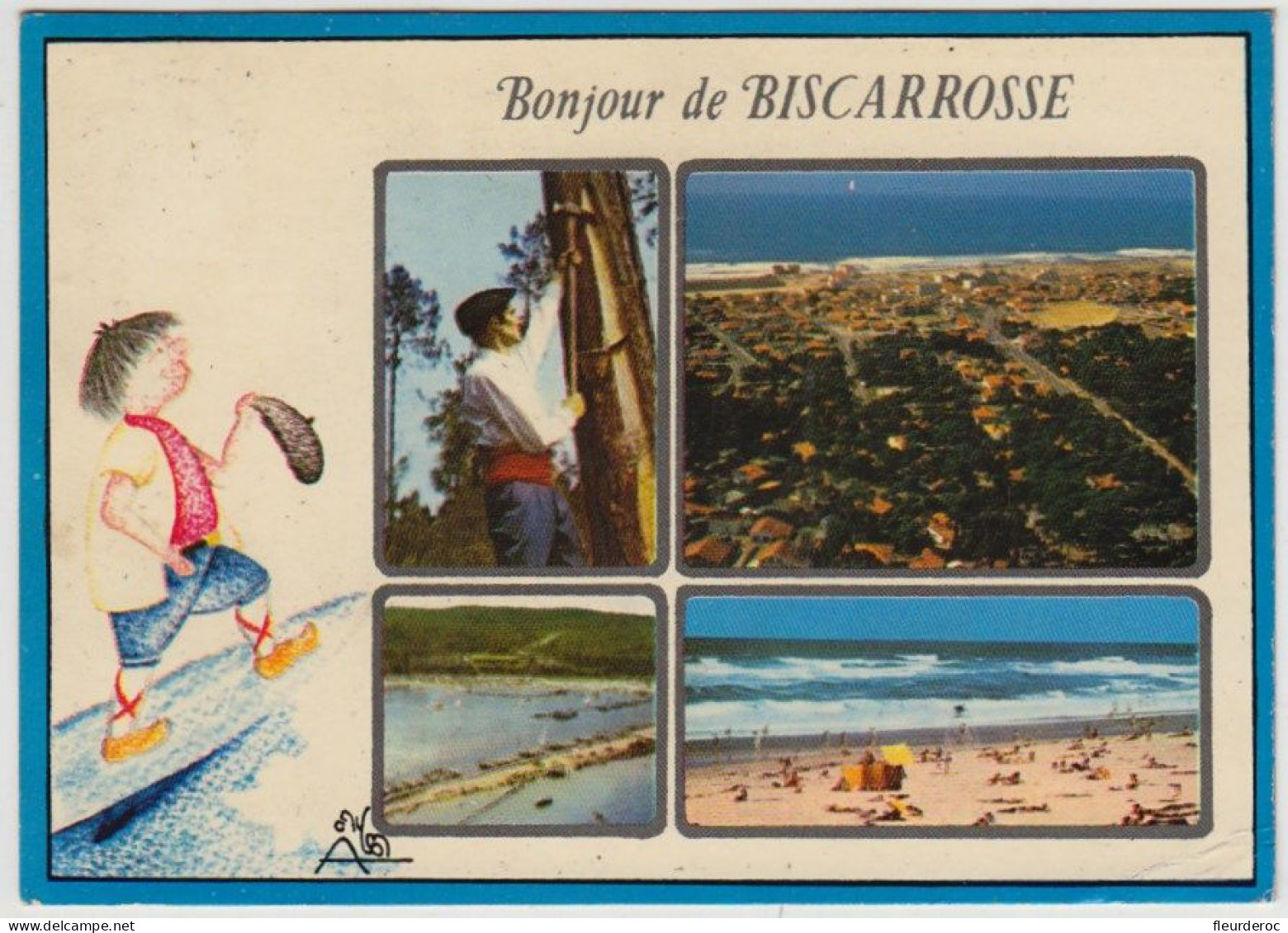 40 - BM53463CPM - BISCARROSSE - Bonjour - Bon état - LANDES - Biscarrosse