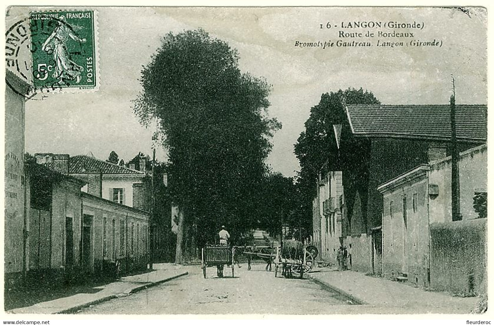 33 - CB52640CPA - LANGON - Route De Bordeaux - Très Bon état - GIRONDE - Langon