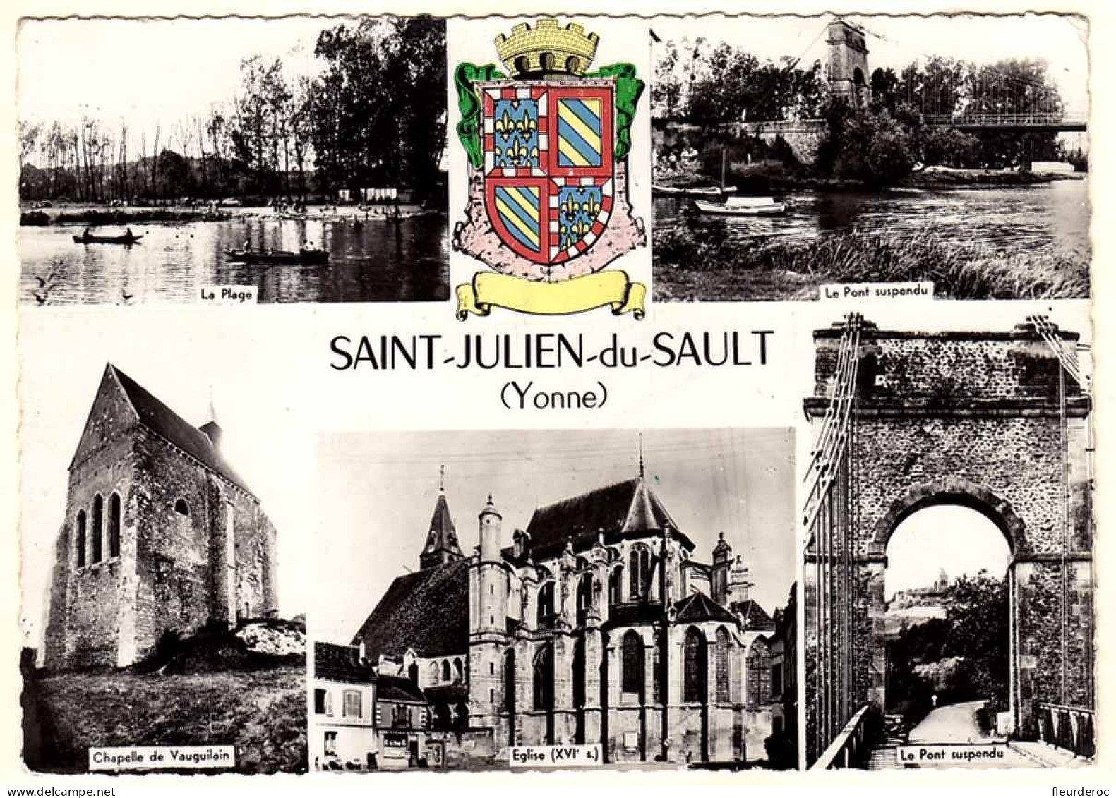 89 - M57311CPM - SAINT JULIEN DU SAULT - Multivues - Très Bon état - YONNE - Saint Julien Du Sault