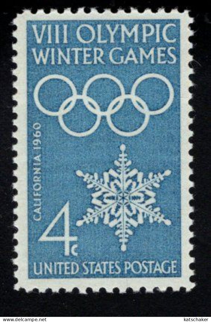 202741400 1960 SCOTT 1146 (XX) POSTFRIS MINT NEVER HINGED  - OLYMPIC GAMES - SNOWFLAKE - Neufs