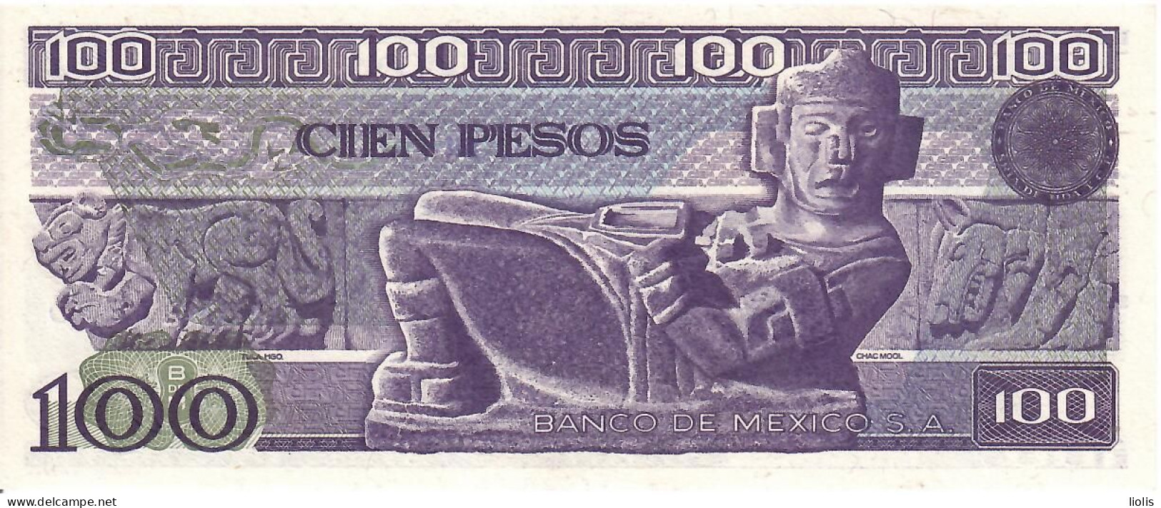 Mexico  P-74a  100 Pesos  1981  UNC - Mexiko