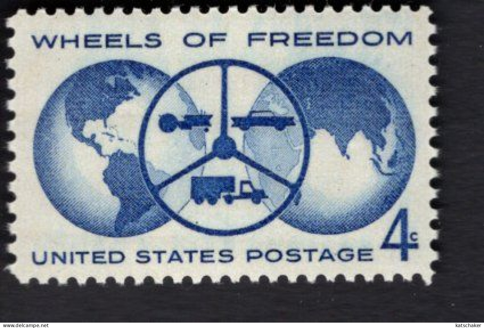 202741302 1960 SCOTT 1162 (XX) POSTFRIS MINT NEVER HINGED   -  WHEELS OF FREEDOM ISSUE - Nuovi