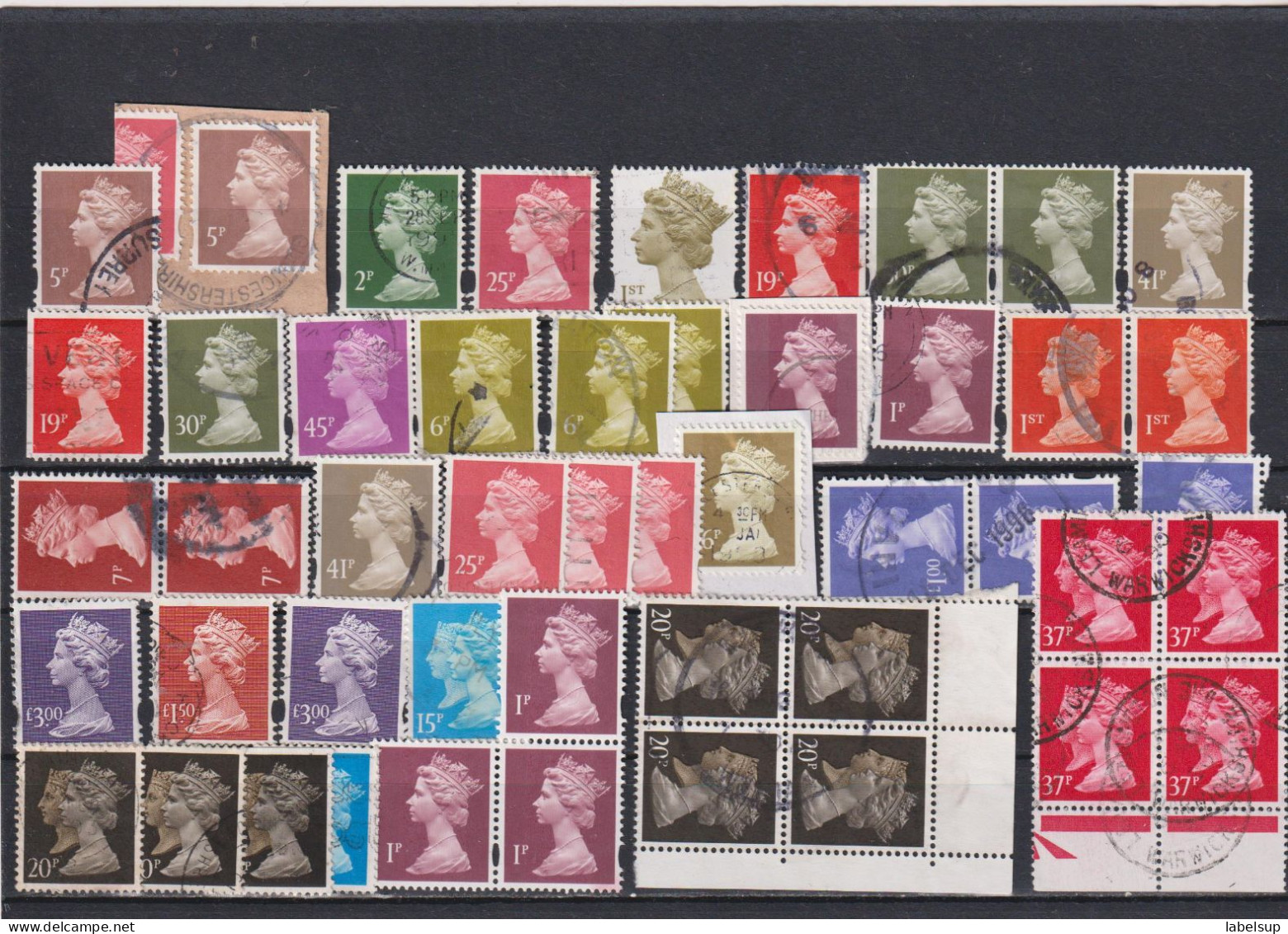 Lot De Timbres Neufs Et Oblitérés De Grande Bretagne En Stock D'années Variées - Andere & Zonder Classificatie