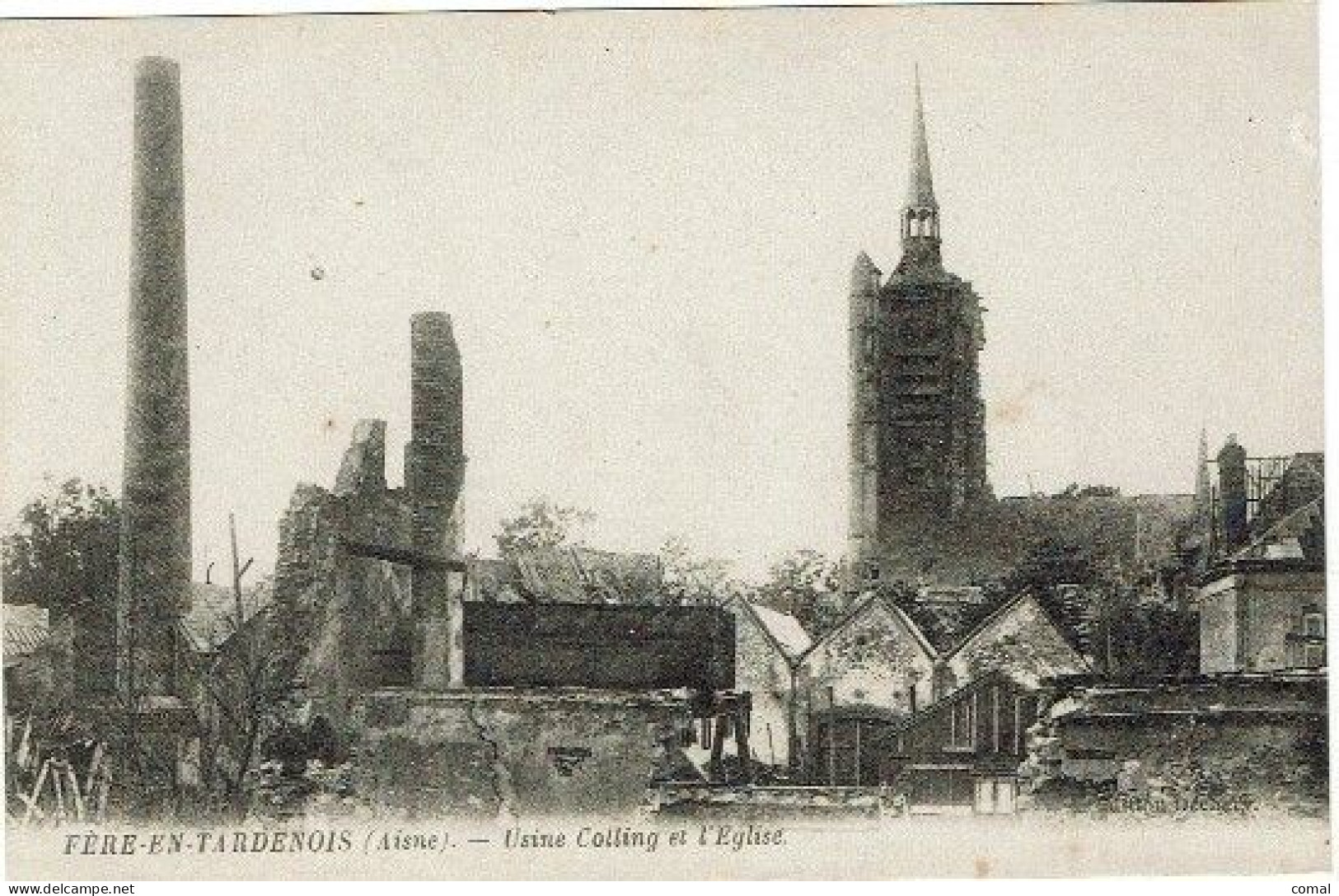 CPA - 02 - FERE EN TARDENOIS -  Usine Colling Et L'église - - Fere En Tardenois