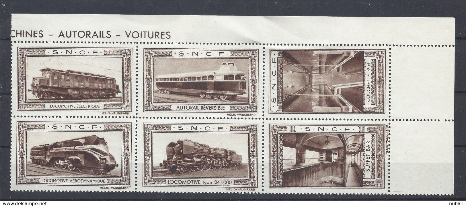 Lot Vignettes SNCF ** - Unused Stamps