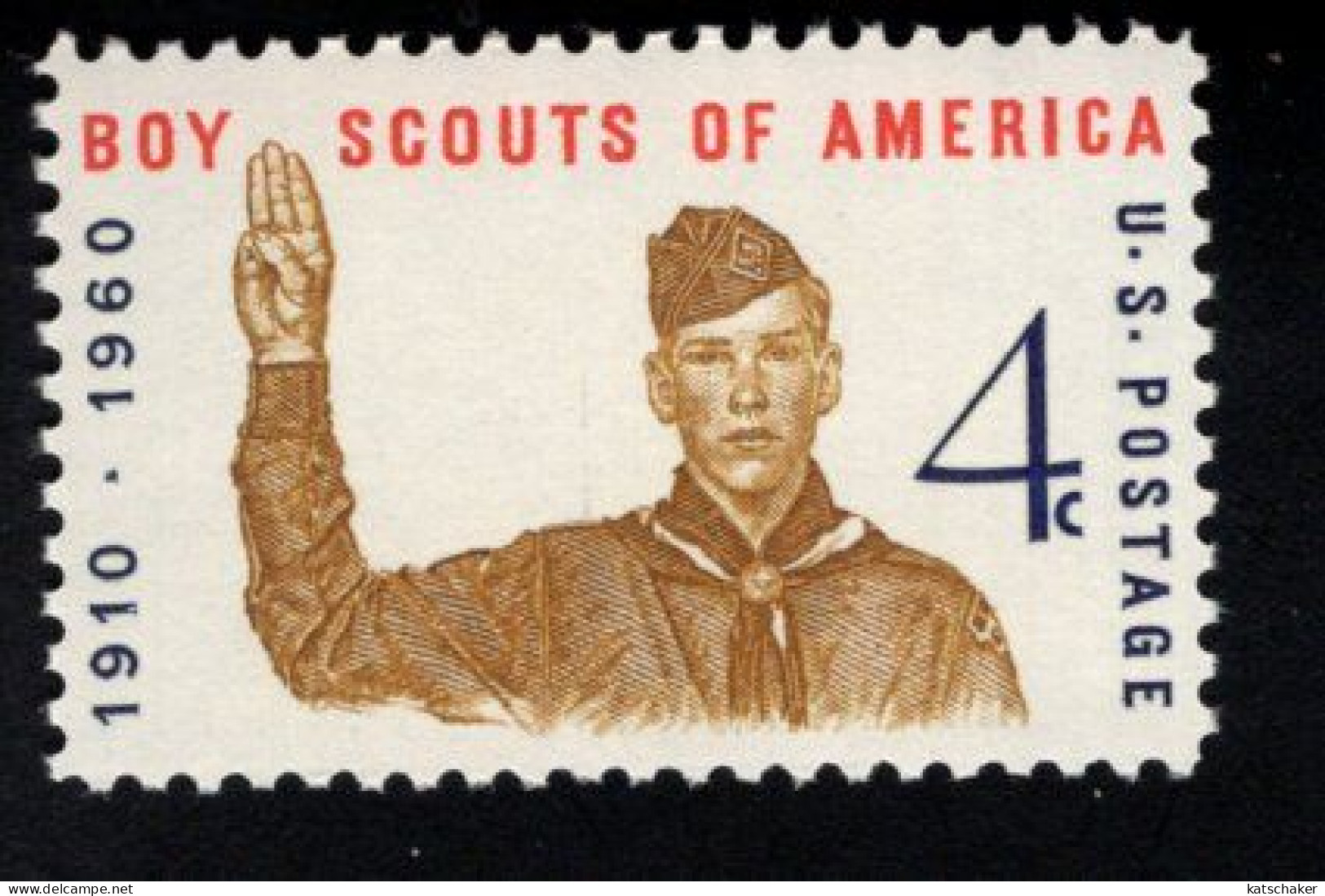 202741170 1960 SCOTT 1145 POSTFRIS MINT NEVER HINGED  (XX) -  BOY SCOUT JUBILEE ISSUE - Ungebraucht