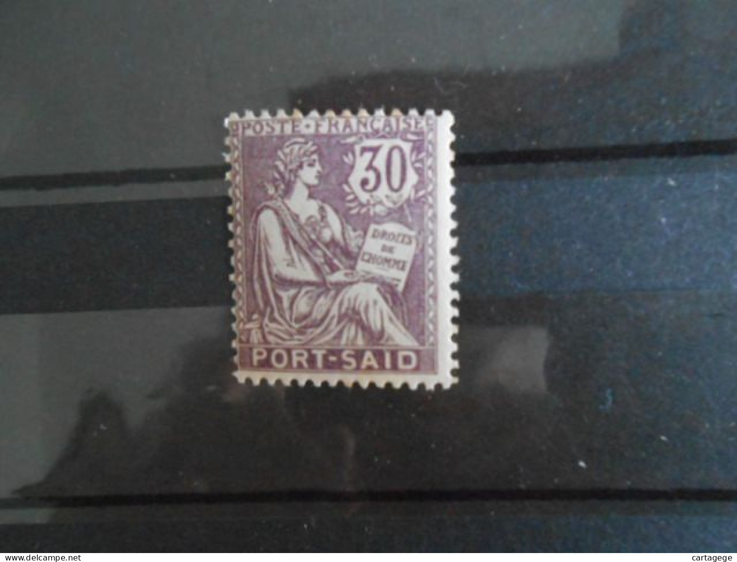 PORT-SAID YT 29 TYPE MOUCHON 30c. Violet* - Ungebraucht