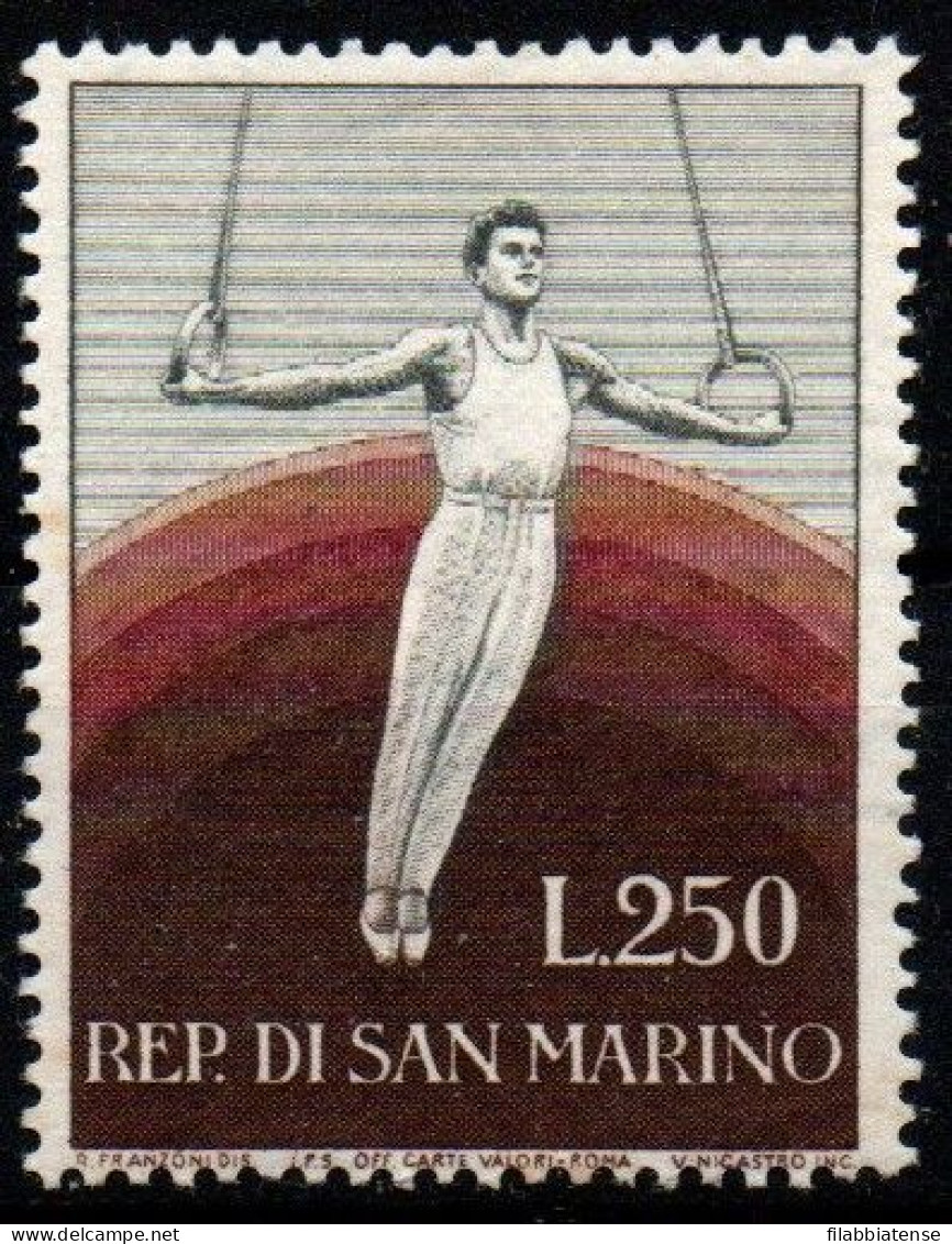 1954 - San Marino 419 Ginnastica   ++++++ - Nuevos