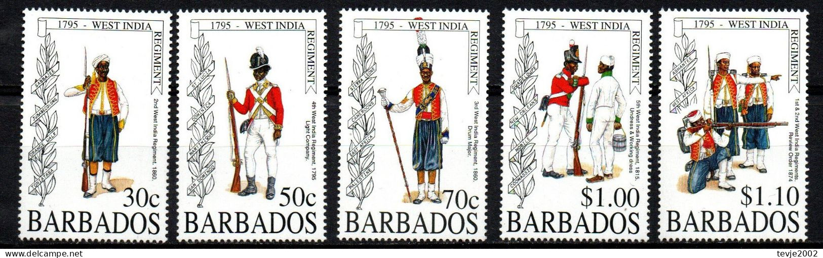 Barbados 1995 - Mi.Nr. 870 - 874 - Postfrisch MNH - Barbados (1966-...)