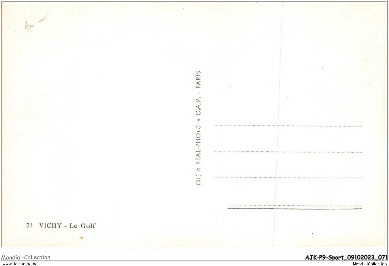 AJKP9-0896 - SPORT - VICHY - LE GOLF  - Golf