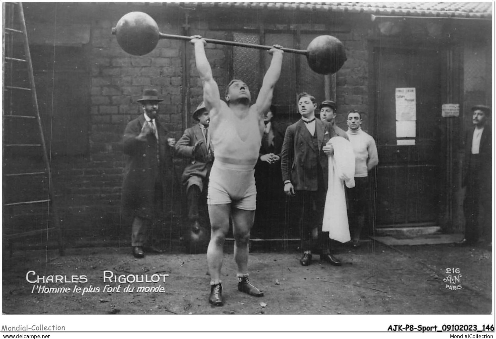 AJKP8-0832 - SPORT - CHARLES RIGOULOT - L'HOMME LE PLUS FORT DU MONDE  - Weightlifting