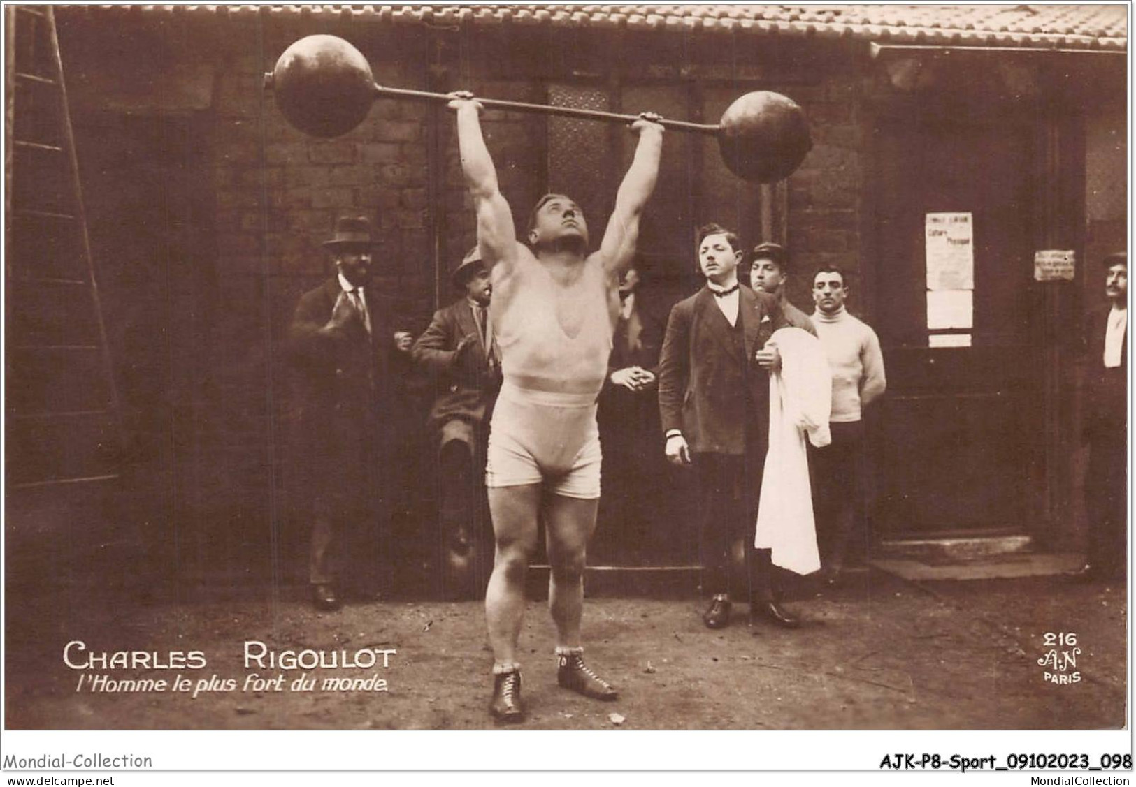 AJKP8-0808 - SPORT - CHARLES RIGOULOT - L'HOMME LE PLUS FORT DU MONDE - Weightlifting