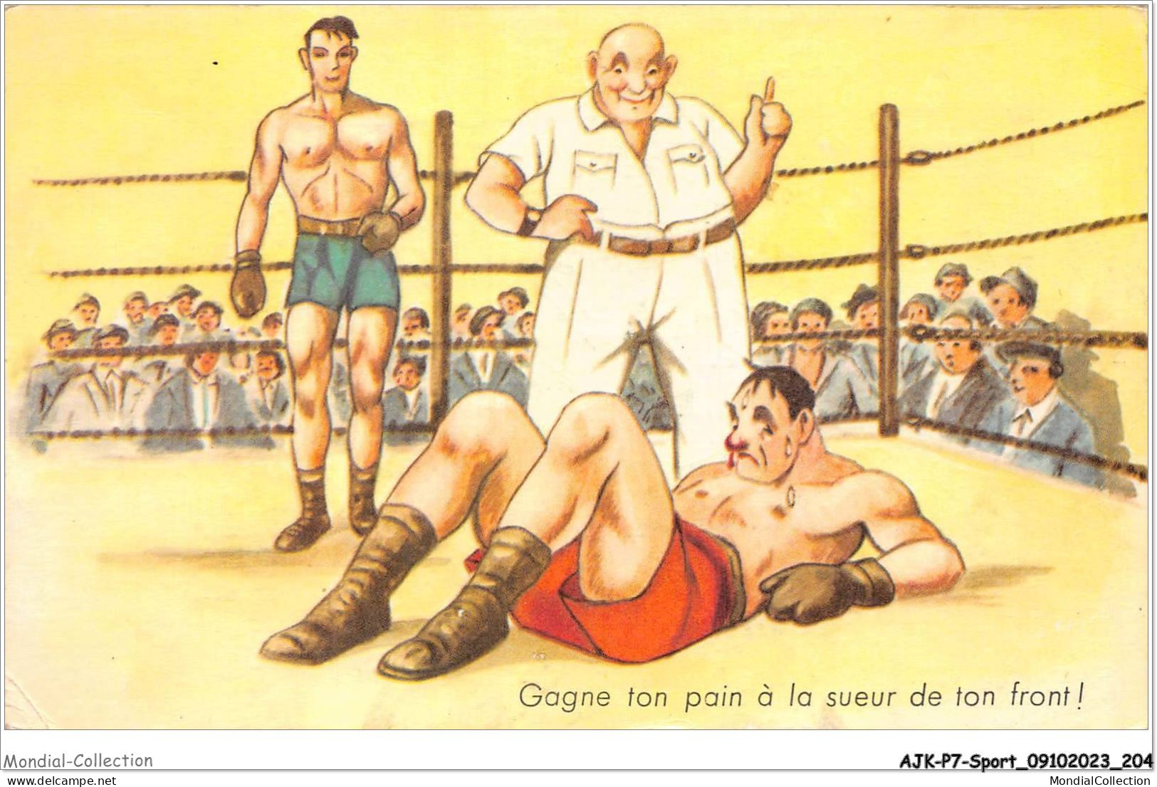 AJKP7-0753 - SPORT - GAGNE TON PAIN A LA SUEUR DE TON FRONT  - Boxing