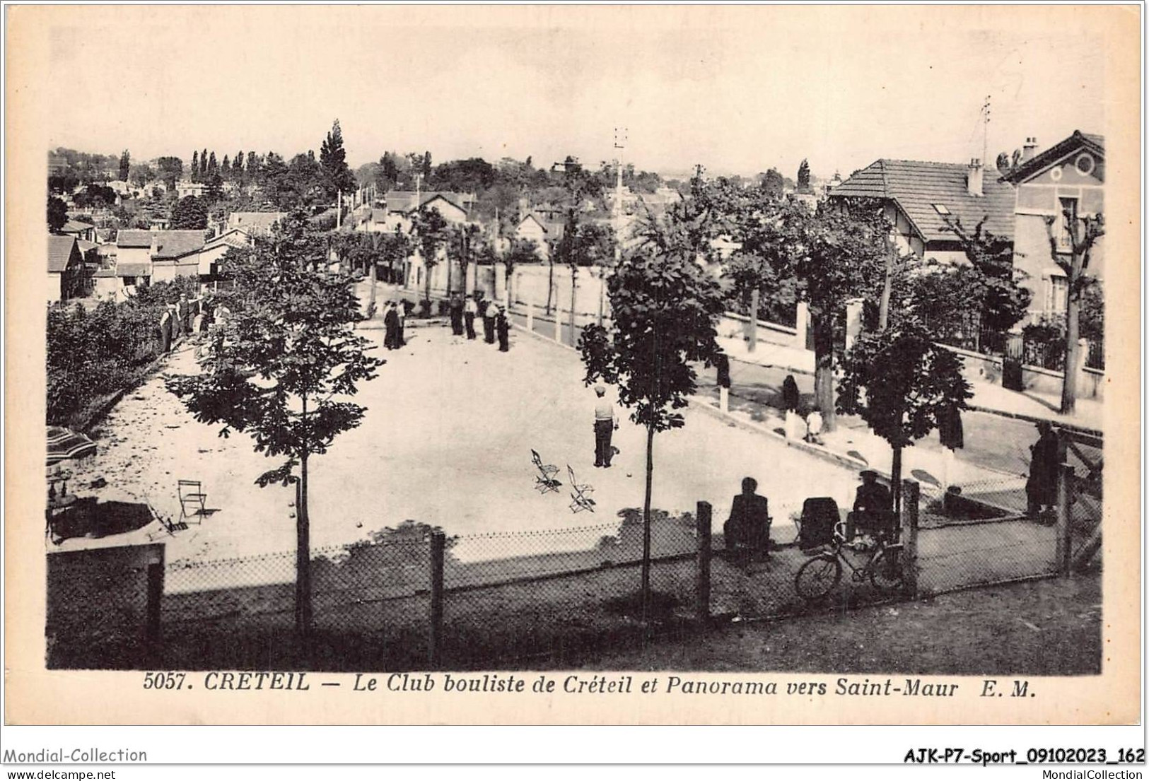 AJKP7-0732 - SPORT - CRETEIL - LE CLUB BOULISTE DE CRETEIL ET PANORAMA VERS SAINT-MAUR  - Bocce