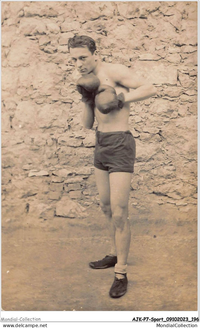 AJKP7-0749 - SPORT - BOXE BOXEUR CARTE PHOTO - Boxing