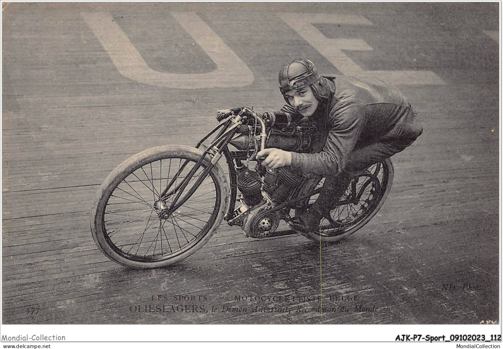 AJKP7-0707 - SPORT - MOTOCYCLETE BELGE - OLIESLAGERS - LE DEMON ANVERSOIS - RECORDMAN DU MONDE  - Motociclismo